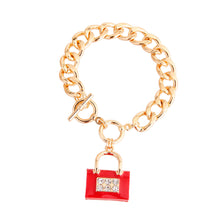 Load image into Gallery viewer, Red Boutique Handbag Bracelet
