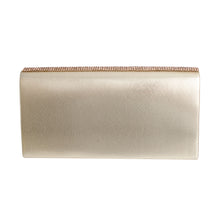 Load image into Gallery viewer, Designer Bee Gold Flap Clutch

