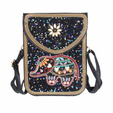 Load image into Gallery viewer, Elephant Beaded Phone Crossbody
