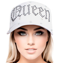 Load image into Gallery viewer, Hat White Canvas Queen Baseball Cap for Women
