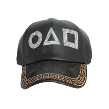 Load image into Gallery viewer, Black Leather Games Hat
