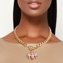 Load image into Gallery viewer, Rainbow Rendezvous: Bee Charm Necklace
