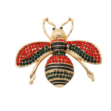 Load image into Gallery viewer, Rhinestone Bee Brooch Pin
