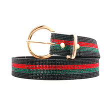 Load image into Gallery viewer, Stunning Stripe Black Belt - Bespoke Inspired
