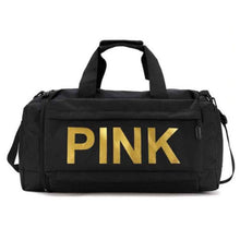 Load image into Gallery viewer, Black Canvas Travel Duffel
