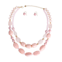 Load image into Gallery viewer, Light Pink Marbled Bead Set
