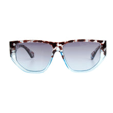 Load image into Gallery viewer, Blue Tortoise Geometric Sunglasses
