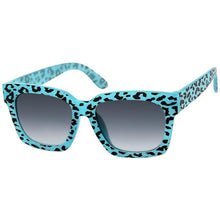 Load image into Gallery viewer, Blue Leopard Kids Wayfarer Sunglasses
