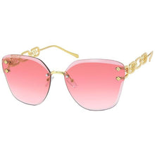 Load image into Gallery viewer, Pink Clover Chain Arm Sunglasses
