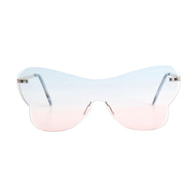 Load image into Gallery viewer, Blue One Piece Butterfly Sunglasses
