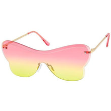 Load image into Gallery viewer, Pink One Piece Butterfly Sunglasses
