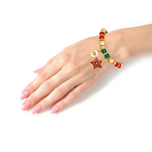 Load image into Gallery viewer, Poinsettia Charm Bracelet
