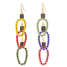 Load image into Gallery viewer, Triple Twinkle Delight: Multi Xmas Light Earrings
