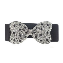 Load image into Gallery viewer, Dotted Bowknot Rhinestone Stretch Belt
