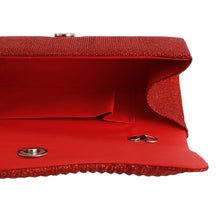 Load image into Gallery viewer, Clutch Red Ruched Evening Bag for Women
