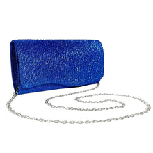 Load image into Gallery viewer, Clutch Blue Ruched Evening Bag for Women
