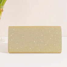 Load image into Gallery viewer, Clutch Gold Sparkle Flap Clutch for Women
