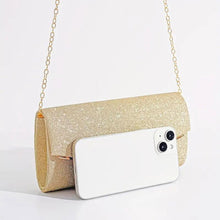 Load image into Gallery viewer, Clutch Gold Sparkle Flap Clutch for Women
