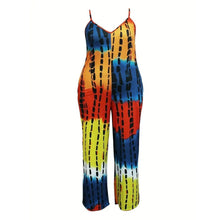 Load image into Gallery viewer, Rainbow Tie Dye 4XL Jumpsuit
