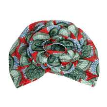 Load image into Gallery viewer, Mint Tribal Flower Knot Turban
