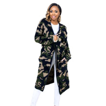 Load image into Gallery viewer, S/M Camo Long Sleeve Cardigan
