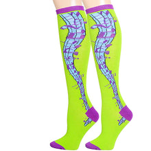 Load image into Gallery viewer, Green Musical Knee High Socks

