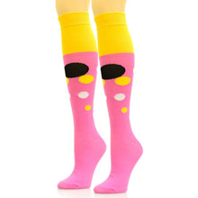 Load image into Gallery viewer, Socks Knee High Pink Retro Bubble for Women
