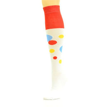 Load image into Gallery viewer, Socks Knee High White Retro Bubble for Women
