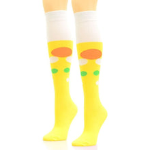 Load image into Gallery viewer, Socks Knee High Yellow Retro Bubble for Women
